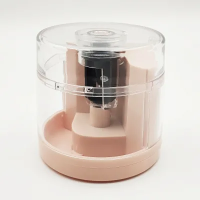 Office School Supplies pink Color Fashional Auto Electric Battery Stationery Sacapunta Automatic pink Pencil Sharpener for Kids