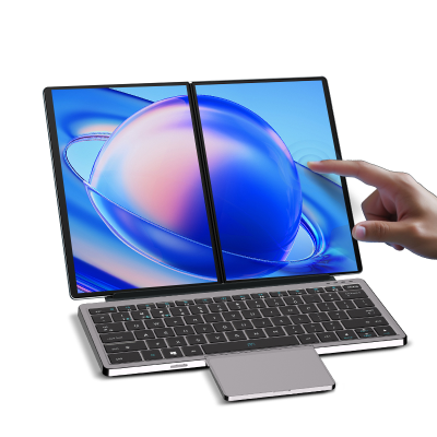 Fast Delivery I3 32GB Touch Screen Laptop Portable 11 Inch Dual Screen Mini Metal Laptop for Business