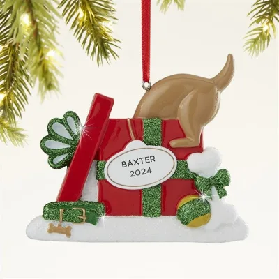 Dog Present Personalized Ornament