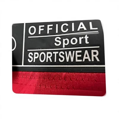 Professional Custom 3D Raised logo Embossed Rubber Silicone Label Glossy Surface logo Rugby Football Team Patches Supplier