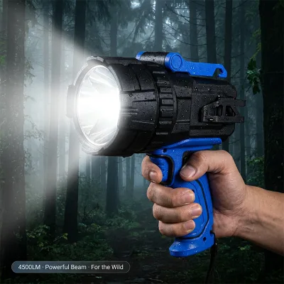 4500LM CREE XHP70 USB Rechargeable LED Handheld Spotlight with Red Filter 18650 Battery for Hunting Fishing Outdoor Search