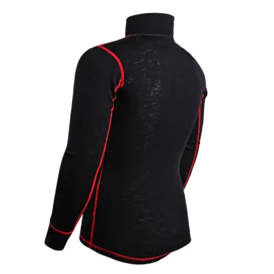 Unisex Merino Wool Hoodie with Zipper for Running Fitness and Gym