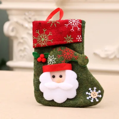 Factory Suppliers Christmas Present Socks Lovely Santa Christmas Stockings for Party and Home