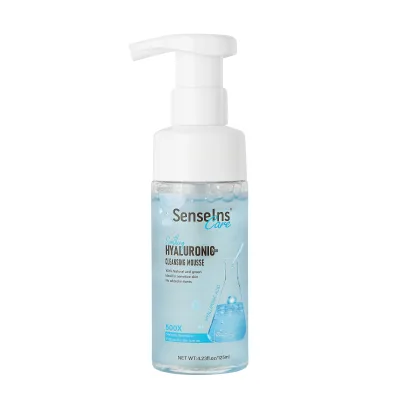 OEM/ODM Private Label Organic Vegan Deep Cleansing Soothing Nourishing Brightening Skin Hyaluronic Acid Cleansing Mousse