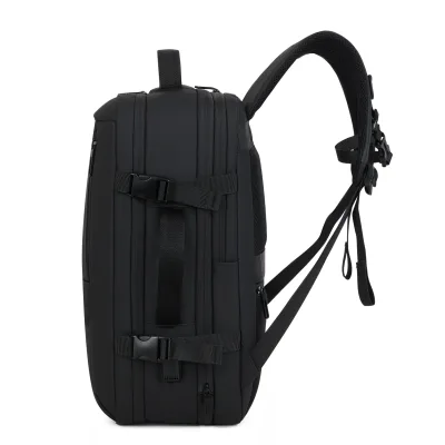PU Material Arcuate Shoulder Strap 20-35L Capacity Sturdy Wear-Resistant Backpack Multiple Compartments Soft Handle for Outdoor