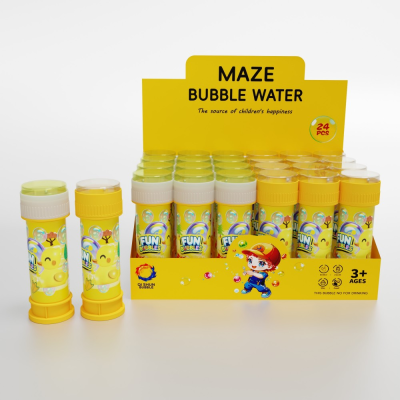 Mini Fun Bubbles Summer Bubble Toys Outdoor blowing bubble wand 24PCS Liquid Bottle For Sale