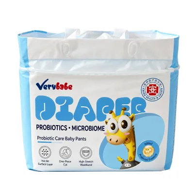 Wholesale Verybabe Newborn Custom Disposable Cotton Baby Diapers with Leak Guard & Dry Surface