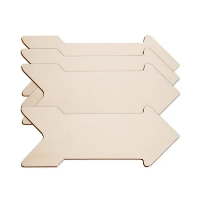 High Quality Wooden Arrow Shape Cutouts Unfinished Wood Sign Blank Hanging Wooden Plaque Large Slice