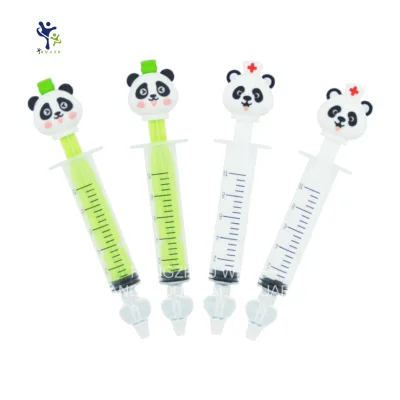 Panda Style 10ml BPA-Free Silicone Nasal Irrigator Infant Aspirator with Soft Silicone Tip Baby Nasal Washer