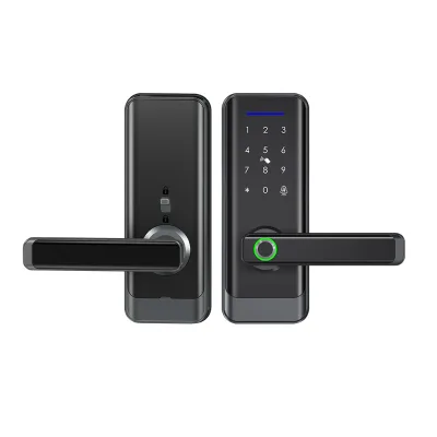 BLE TTlock APP Apartment Management Interior Door Lock Security Fingerprint Smart Lock Set Keypad PIN Code Electric Lock