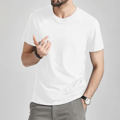 Low MOQ Custom Cotton T Shirt Men O Neck T-shirt Wholesale Custom t Shirt Printing Sports t Shirt