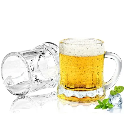 Custom Transparent High Borosilicate Glass Shot Glasses 60ml Eco-Friendly Mini Liquor Cups with Handle for Whisky Vodka Wine