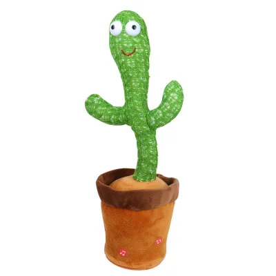Novelty & Gag Toy Dancing Cactus Twist Luminous Cactus Battery Can Sing and Dance Birthday Gift