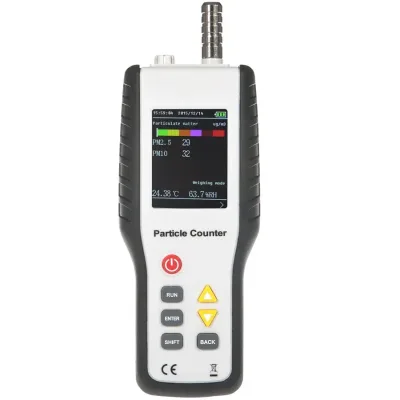 Six-channel Particle Size 0.3, 0.5, 1.0, PM2.5 PM10 Detector Dust Particle Counter Free Workshop Air Quality Particulate Monitor