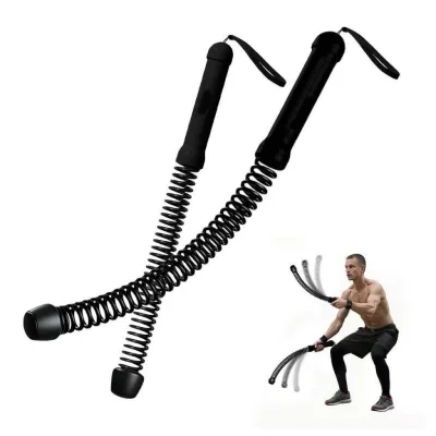 Custom Cordless Steel Spring Battle Rope Swinging & Physical Training Arm Strength Muscle Exercise Lightweight Indoor Outdoor