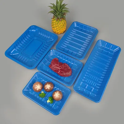 Custom-Made Disposable PET Map Tray for Supermarket Use Fresh Meat Fruits Vegetables Packaging Sushi-friendly Seal