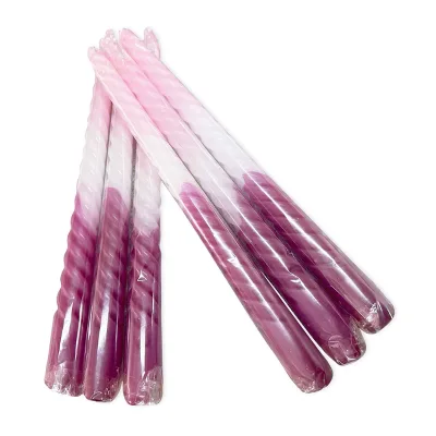 Stick Twisted Candles 10inch Wax Unscented Dinner Colored Spiral Candle