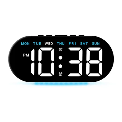 Multi-functional Digital Alarm Clock with Large LED Screen Nightlight and Alarm for Bedside