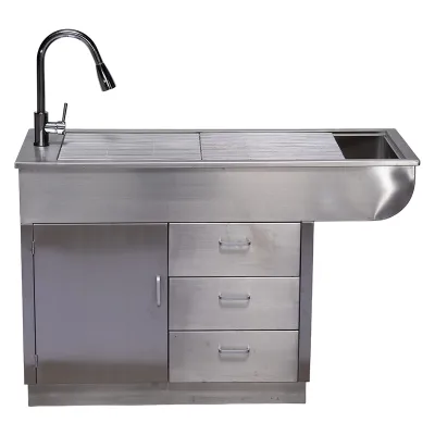 IN-PL01 Treatment Tub Table Wet Table Examination Table Stainless Steel Disposal Table Product