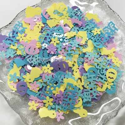 Wholesale Loose Bulk PVC PET Animal Sequins Mix Shape Mix Color Loose Combination Sequins Glitter DIY Process Custom Design