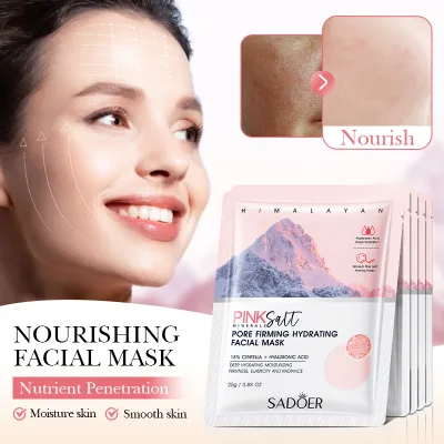OEM Hot Sales Skincare SADOER Himalayan Pink Salt Soothing Nourishing Mask Firming Moisturizing Mask for All Skin Types