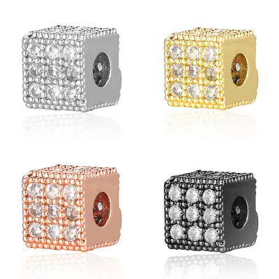 DIY Jewelry Accessories Quick Square Tube Crown Bracelet and Necklace Making Set with Zircon Stone Fashion Jewelry Making Kit
