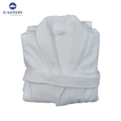 New Arrival Easton Cotton Hotel Bathrobe with Custom Logo Super Soft Terry Bathrobe for Spa