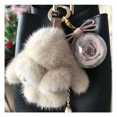 Preserved Rose Key Chain New Products Ideas 2019 Wedding Gifts Guests Preserved Rose Keychain