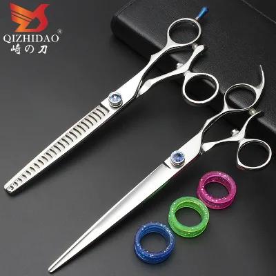 Blue Diamond Screw Professional Barber Swivel Shear Pet Grooming Scissors Set