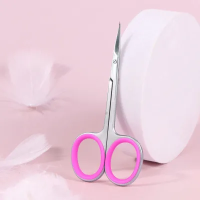 High Quality Warping Tip Cuticle Scissors anti-slippery handle Manicure Stainless Steel Nail skin Cuticle Trimmer Nippers