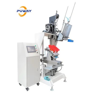 4 Axis pp Plastic Broom Floor Round Toilet Brush Double Hockey Brush Making Machine