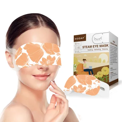 Private Labels Moist Self Heating Steam Eye Patches, Self Warming Cartoon Steam Eye Mask Lutein (Relieve Eye Fatigue)
