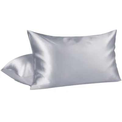 Wholesale 100% Silk Pillowcase Soft Woven 6A Grade Solid Color Pillow case for Home & Hotel Christmas Print with Zipper