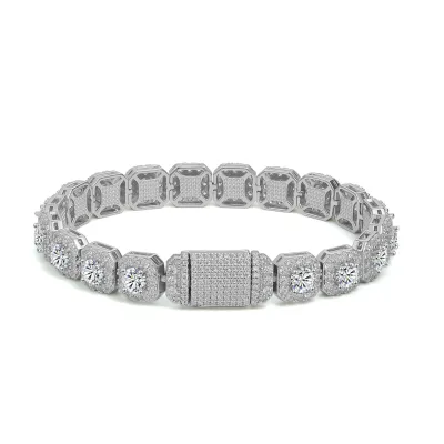 Tennis bracelet jewelry women bracelet hip hop 925 sterling tennis bracelet setting