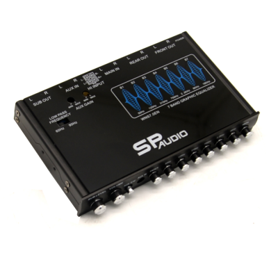 High End Car Audio Equalizer 7 Band Graphic Equalizer With High Input
