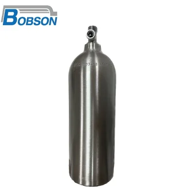 BOBSON High Pressure 2000ml 1800psi CO2 Air Cylinder Aluminum Beverage Dispensing Sparkling Water Refill Applications BS-C20