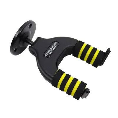 Gravity Lock Design Self-Locking Durable ABS+Metal Guitar Hooks with Self-Closing Wall Mount Guitar Stands