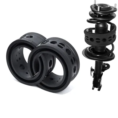 2PCS Car Buffer Bumper Cushion Auto Springs Shock Absorber Power Cushion Buffer on Car Springs Automobiles Auto Buffer