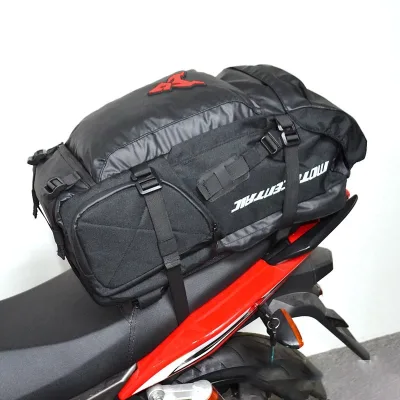 Waterproof High Capacity Motorcycle Rear Seat Bag Motorbike Luggage Backpack Helmet Motorcycle Tail Bag Out-sports Compute