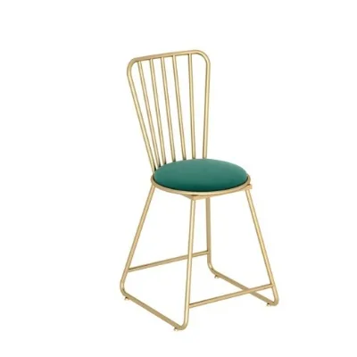 Butterfly Makeup Dressing Table Stool Backrest Butterfly Chair Nail Salon Light Luxury Stool Princess Style Girl Makeup Stool
