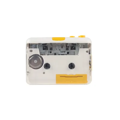 Customised Personal Transparent Portable White Tape MP3 Capture USB Stereo Cassette Player