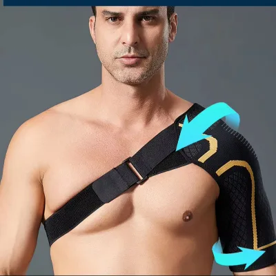 Wholesale Unisex Adjustable Neoprene Sports Shoulder Brace Compression Strap Athletic Belt Windproof Fitness Custom Logo