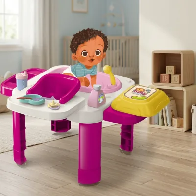 Children Baby Care Game Table Complete Set of Simulation Supplies Exercise Children's Hands-on Ability Interactive Toys