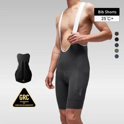 Men's Research Bib Shorts-Moisture-Wicking Breathable Quick Dry Pants