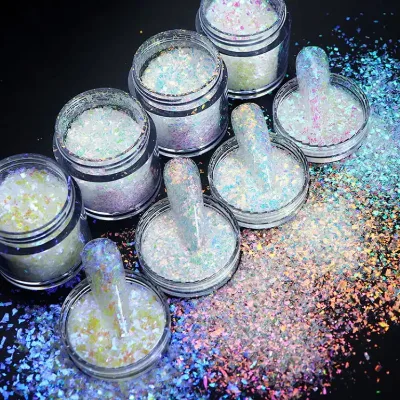 Holographic Ultra-thin Shiny Sequins Decoration Nail Art Glitter Sequins DIY Nail Supplies