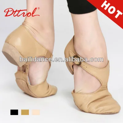 D005353 Dttrol Dance Leather Teacher Sandal Jazz Shoes