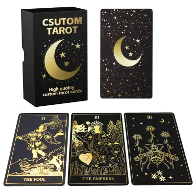 Personalized Tarot Cards Customizable with Multiple Surface Treatment Options