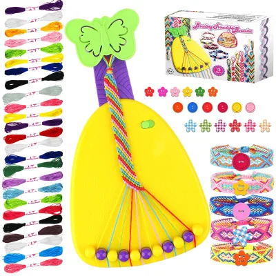 Friendship Bracelet Making Kit Arts and Crafts for Kids Age for 8-12 Jewelry String Bracelet Making Kit Christmas Gifts