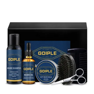 OEM Hot Selling Private Label Beard Kit Mens Care Grooming Kit Beard Comb Oil Beard Balm for Men