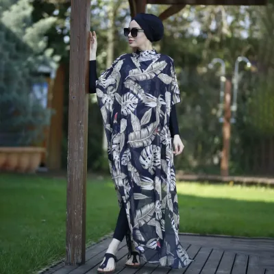 Aschulman Blouse Abaya Robes Islamic Clothing Beautiful Summer Chiffon Kaftan Dress